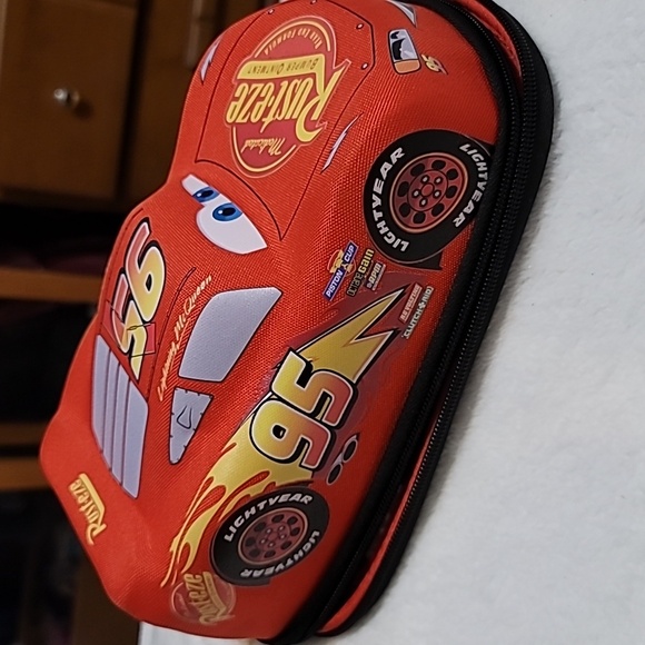 Sambro DSC8-6585 Cars 3D Pencil Case Featuring Lightning McQueen Red - Picture 3 of 12